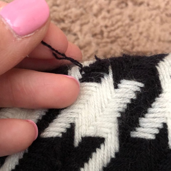 Houndstooth 3/4 sleeve jacket - Picture 3 of 5